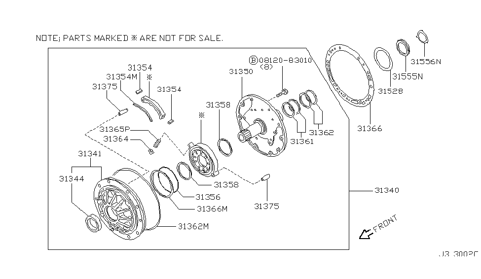 Infiniti 31341-51X00 Housing Oil Pump