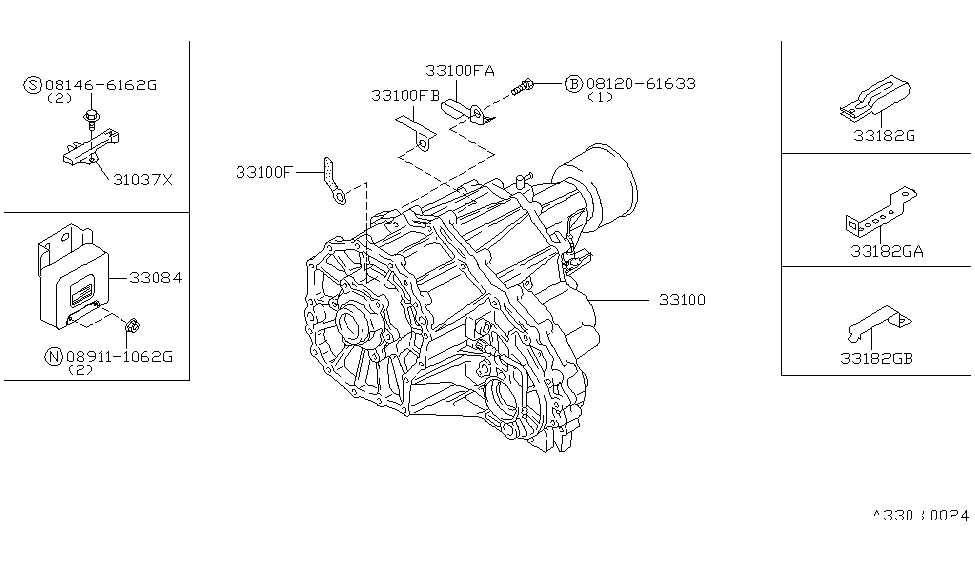 Infiniti 33084-2W700 Control Unit Assembly-Transfer