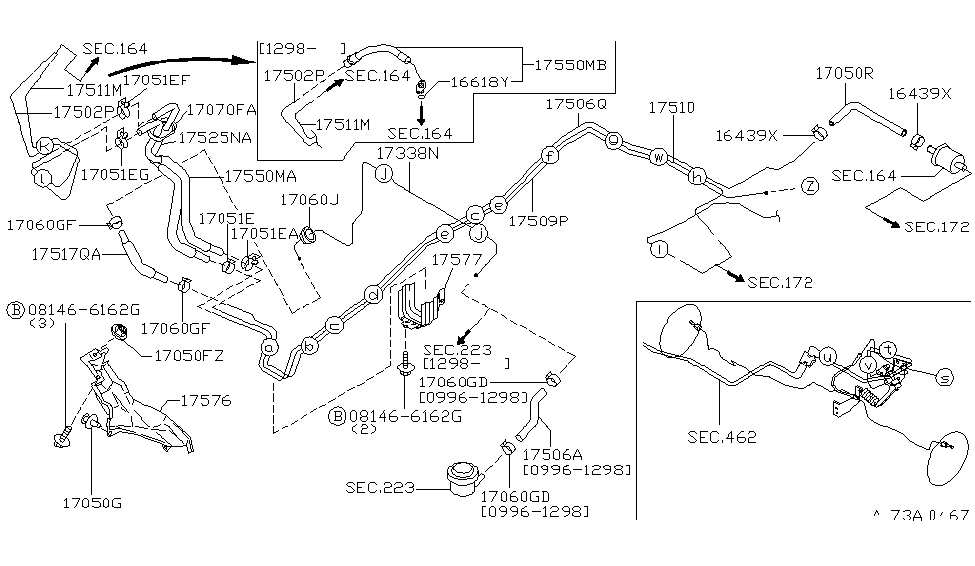 Infiniti 17510-1W201 Tube-Fuel RETRN