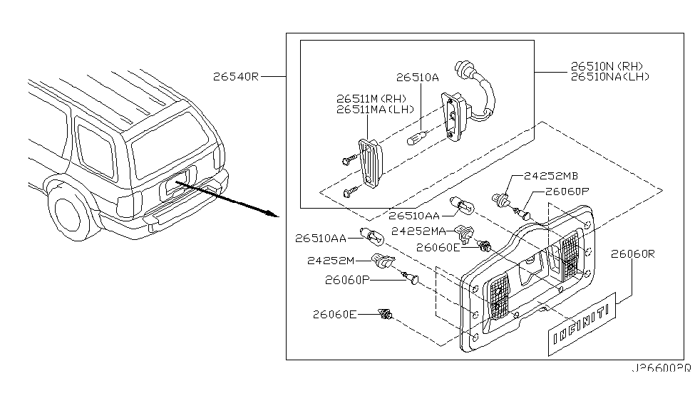 Infiniti 76848-3W703 Grommet