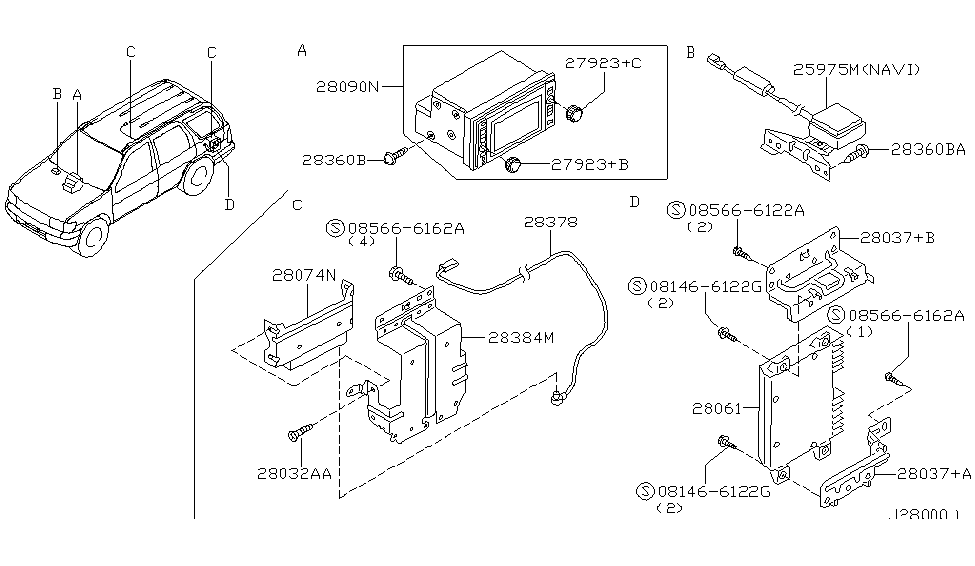 Infiniti 28090-3W700 Display Assembly-Navigation