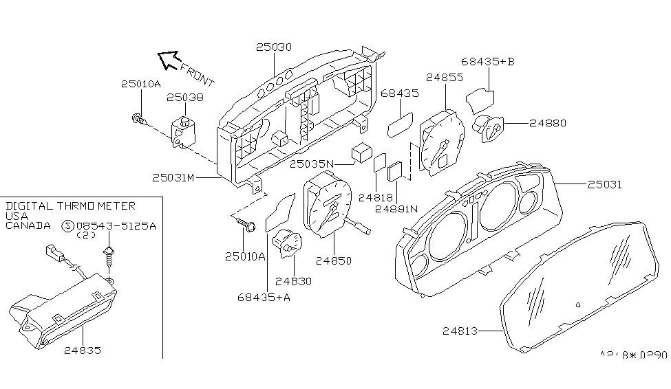 Infiniti 24880-1W300 Lens-Warning Lamp