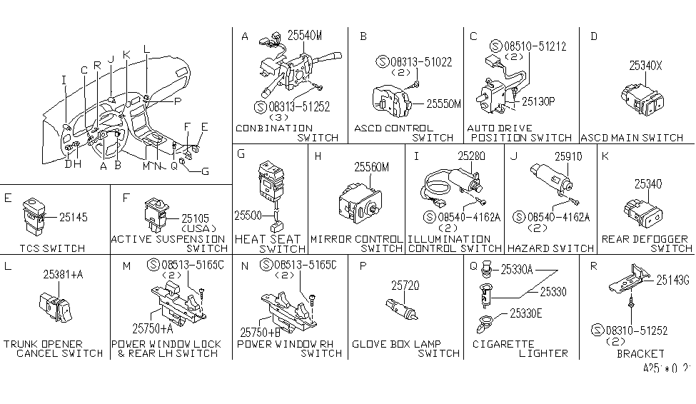 Infiniti 08310-51252 Screw