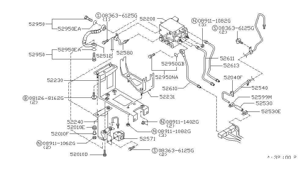 Infiniti 52230-62U01 Bracket-Front Accumulator