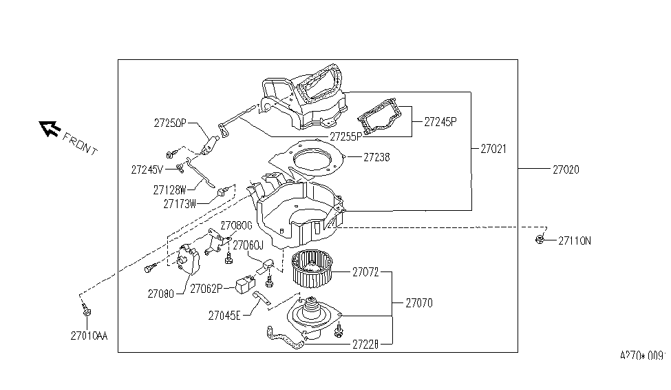 Infiniti 27238-60U00 BELLMOUTH-Intake