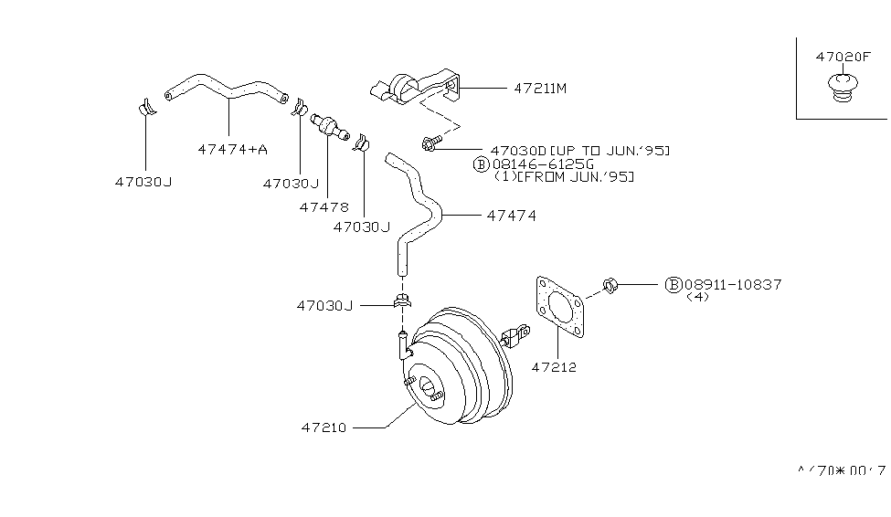 Infiniti 47477-60U00 Clamp-Check Valve