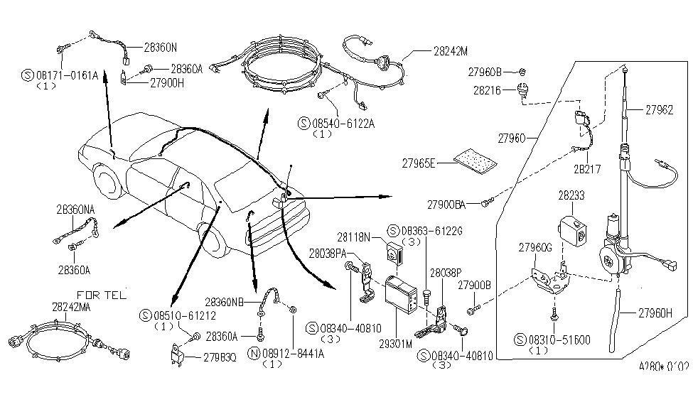 Infiniti 28038-68U20 Bracket-Radio