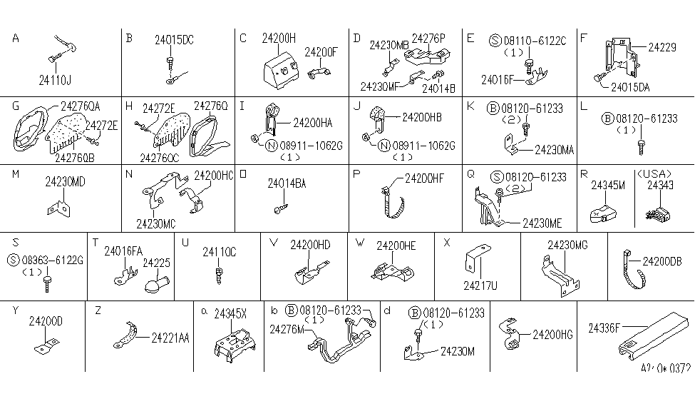 Infiniti 24355-60U10 Bracket-Junction