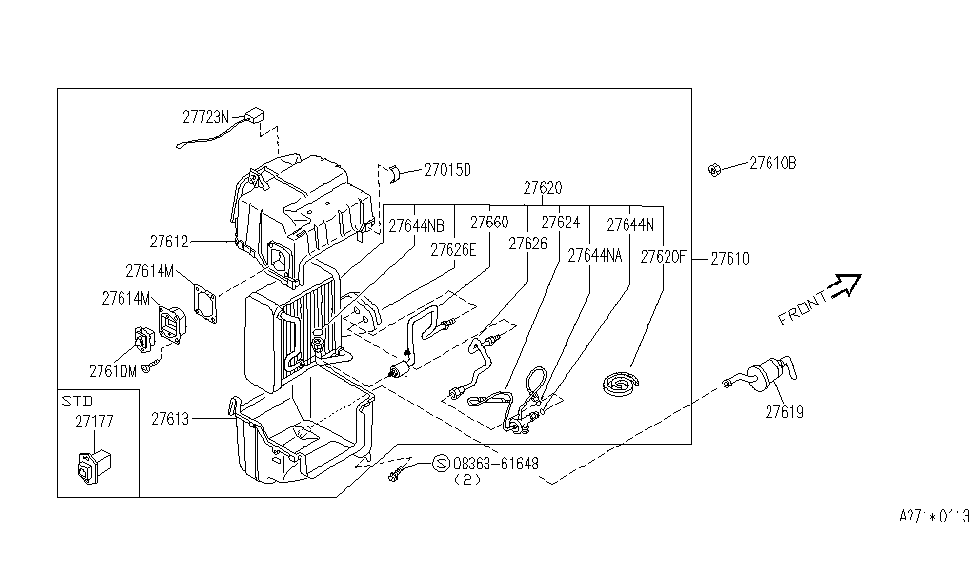 Infiniti 27270-F6610 Cooling Unit