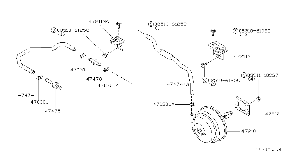 Infiniti 47477-F6611 Clamp-Check Valve