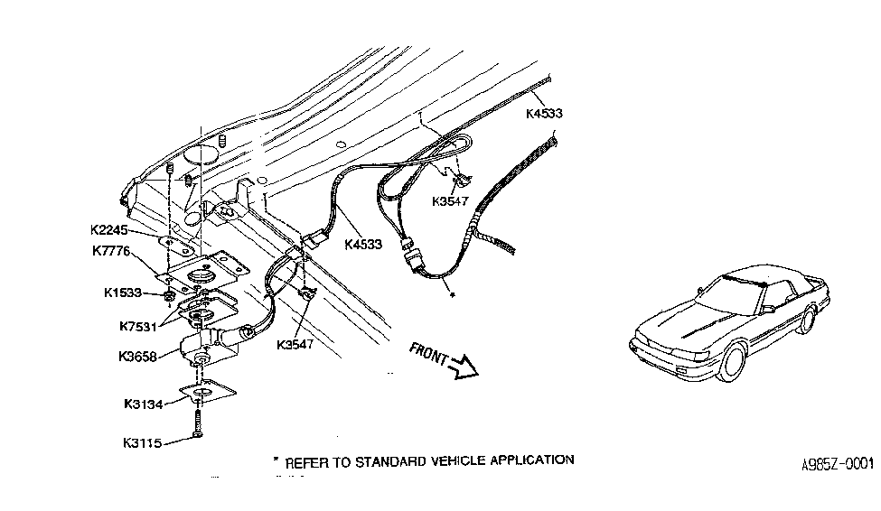 Infiniti K7776-9X001 Bracket-Mounting ACTUATOR