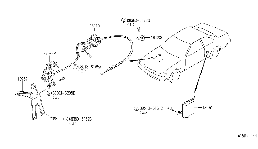 Infiniti 18915-F6600 Bracket-Wire Clamp