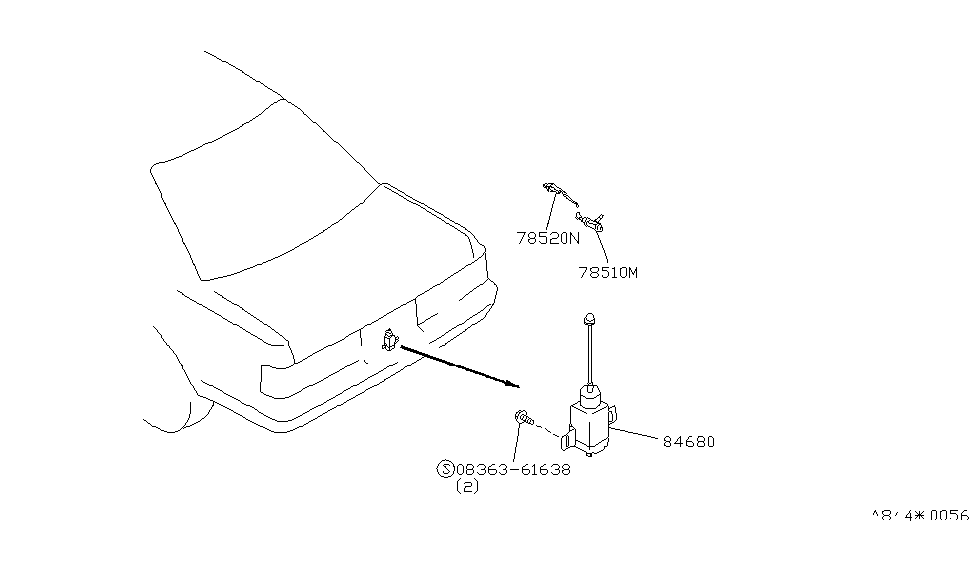 Infiniti 78526-F6600 Lock-Gas Filler