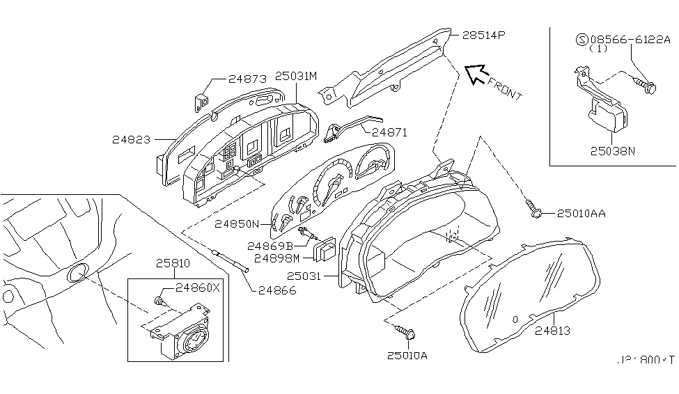 Infiniti 24812-AR002 Housing-Meter Comb,Upper