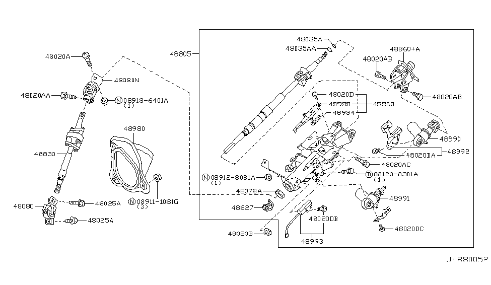 Infiniti 48935-4P061 Bolt