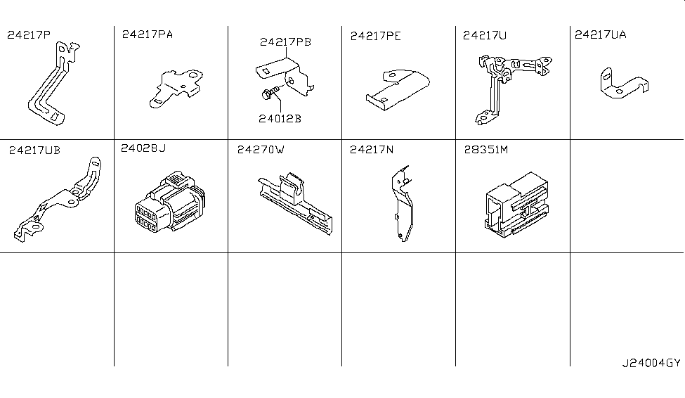 Infiniti 24239-AR200 Bracket-Harness Clip