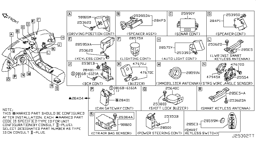 Infiniti 98800-4GA0A Controller Assy-Driving Position