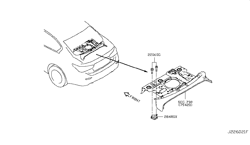 Infiniti 284R0-4HL9A Modulator Assy-Adas Control