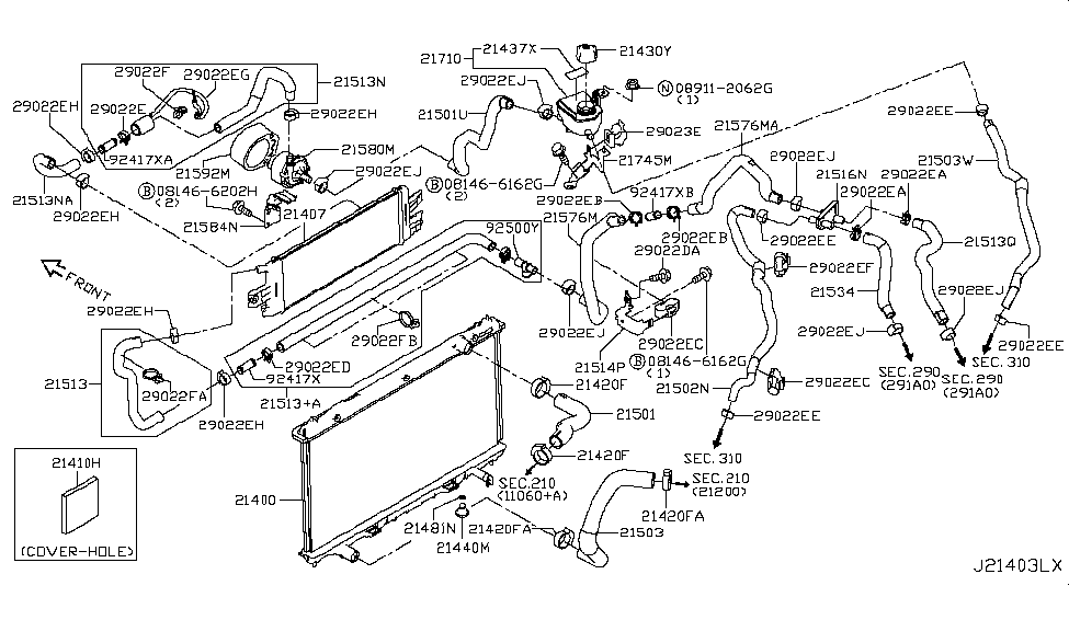 Infiniti 21514-4GA0A Clamp