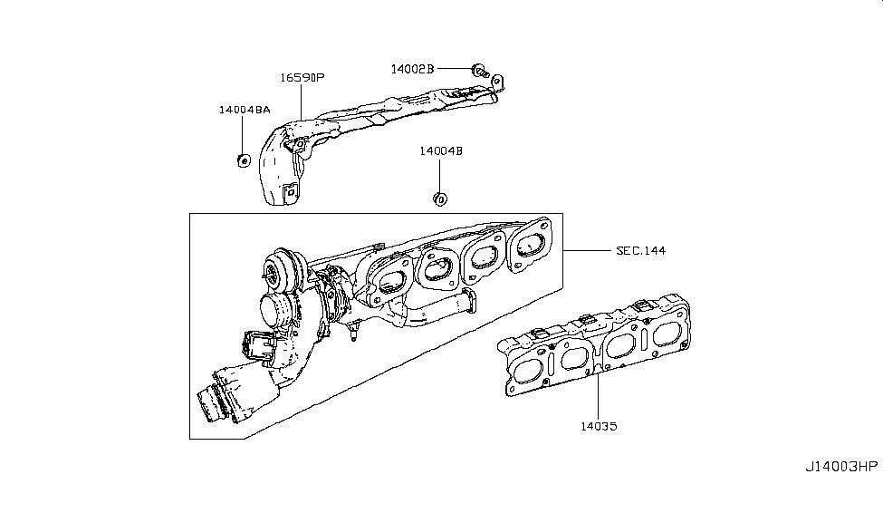 Infiniti 14039-HG00B Nut