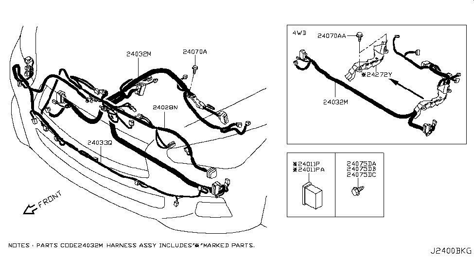 Infiniti 24342-1MG5A Housing-Connector,Female