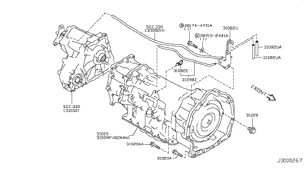 Infiniti 31098-1CA1B Tube-BREATHER