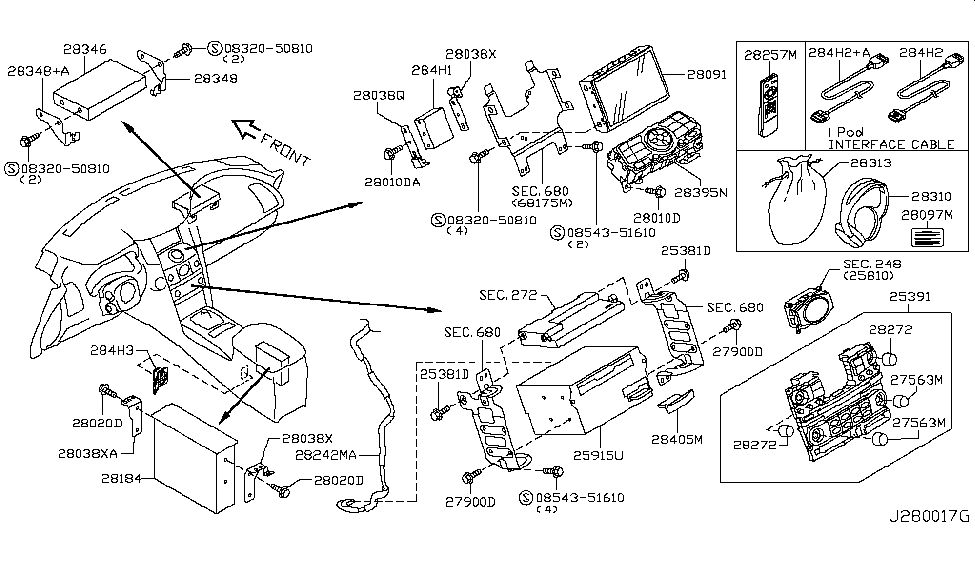 Infiniti 28097-EG000 Tag Caution, Navigation