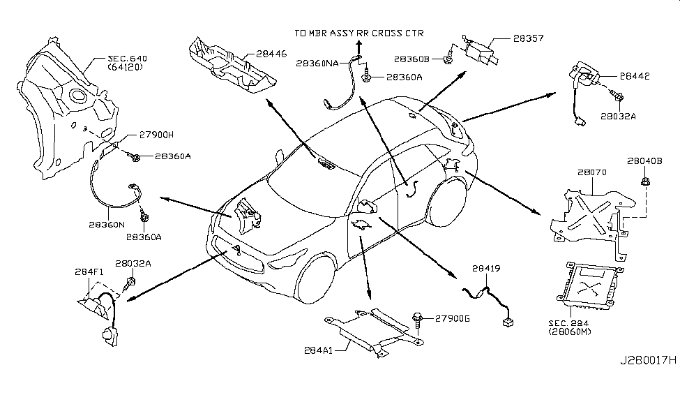 Infiniti 28360-1CA0A Wire-Bonding