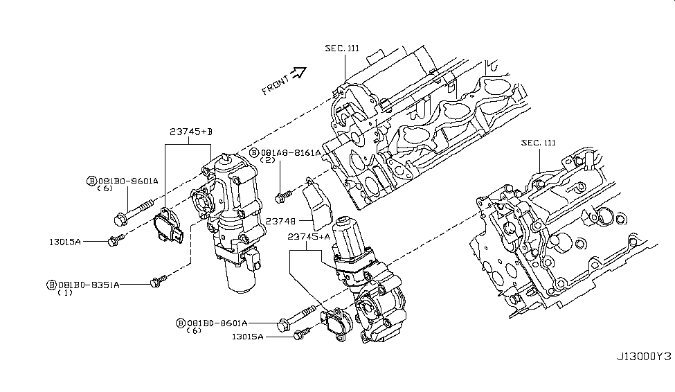 Infiniti 081B0-8351A Bolt-FLG