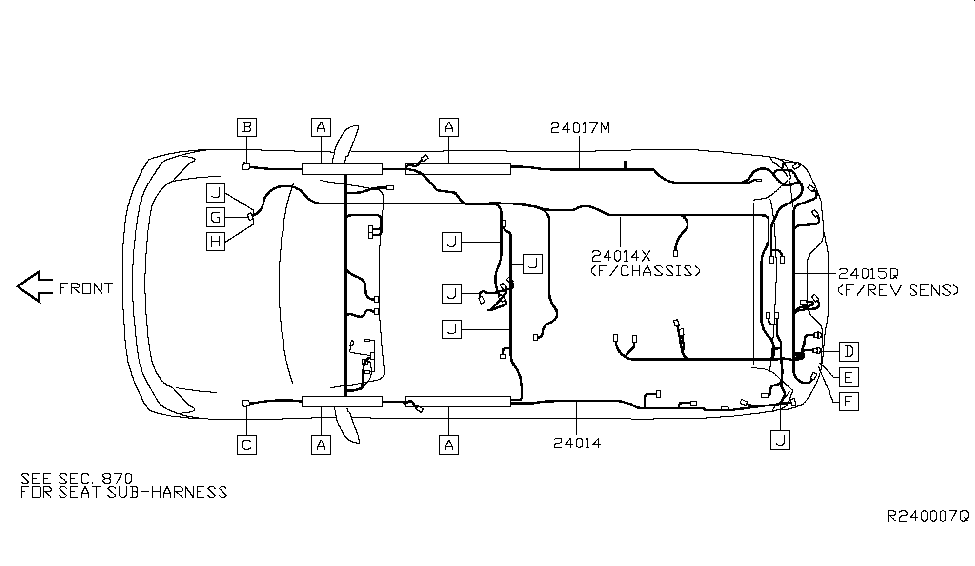 Infiniti 24015-7S600 Harness Assembly-Body