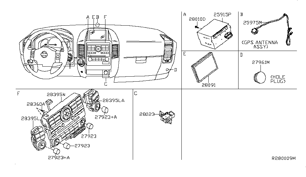 Infiniti 28395-ZQ15A Switch Assembly - Av & Navigation