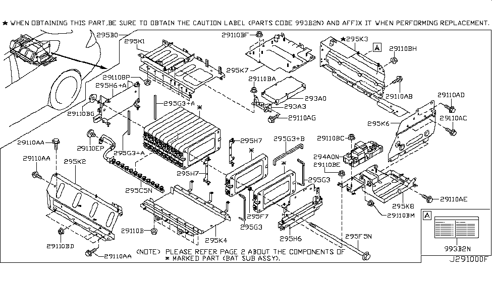 Infiniti 295F7-1MG0A Washer-Battery