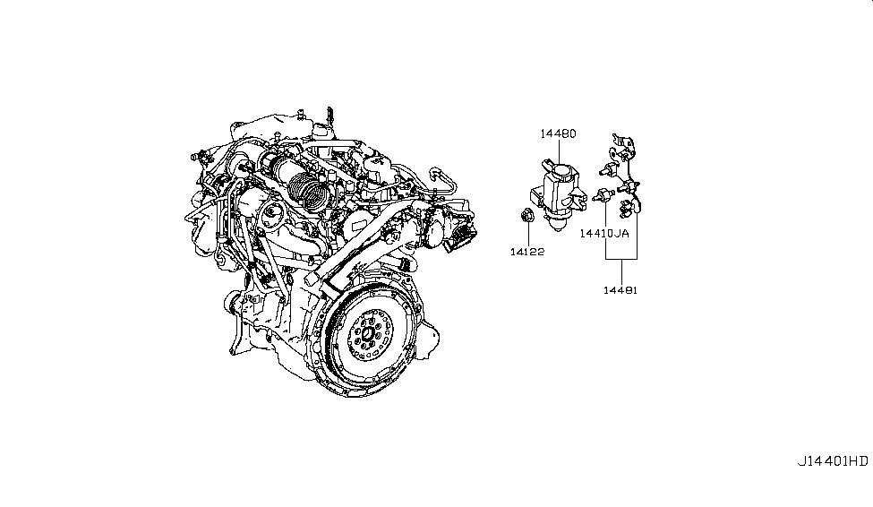 Infiniti 14481-HG00B Bracket-Actuator