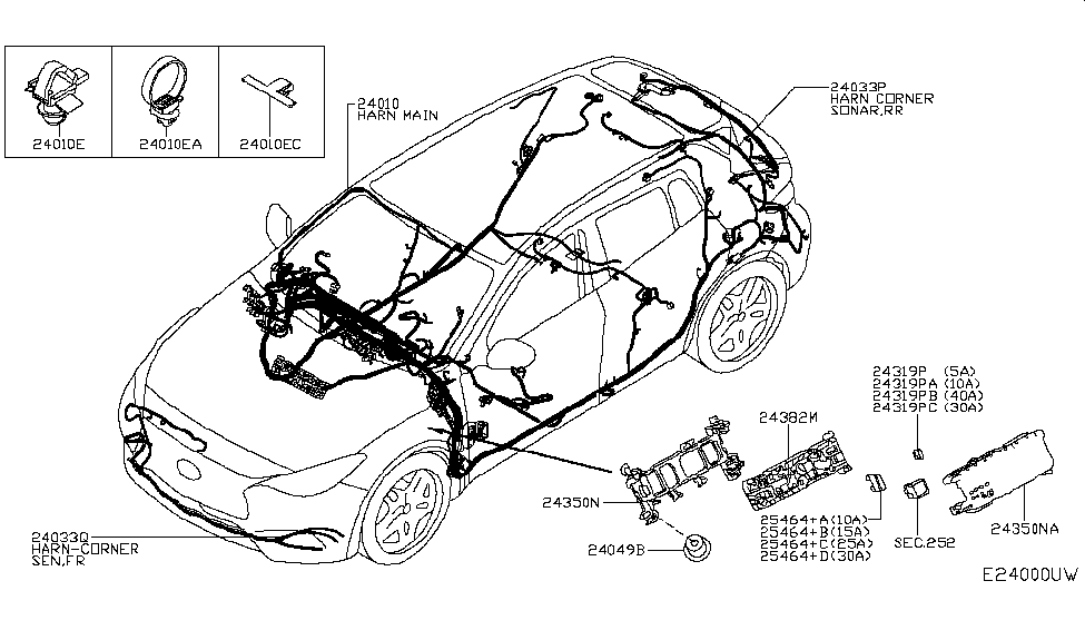 Infiniti 24350-5DA3E Block Assembly-Junction