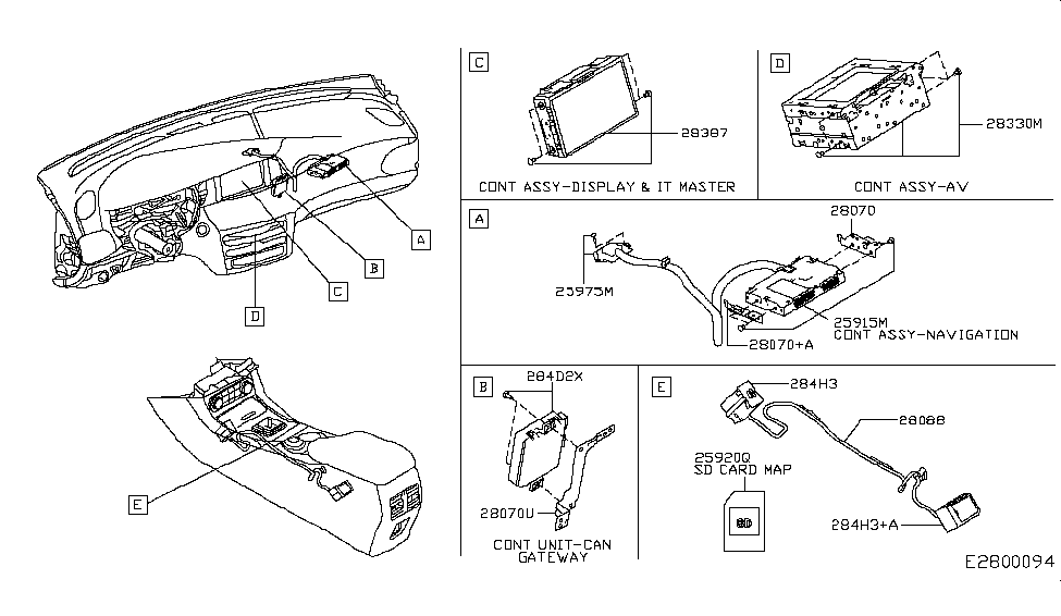 Infiniti 25233-5DB0A Bracket-Electric Unit