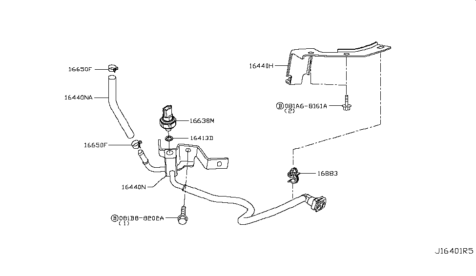 Infiniti 16439-4GC0D Clamp