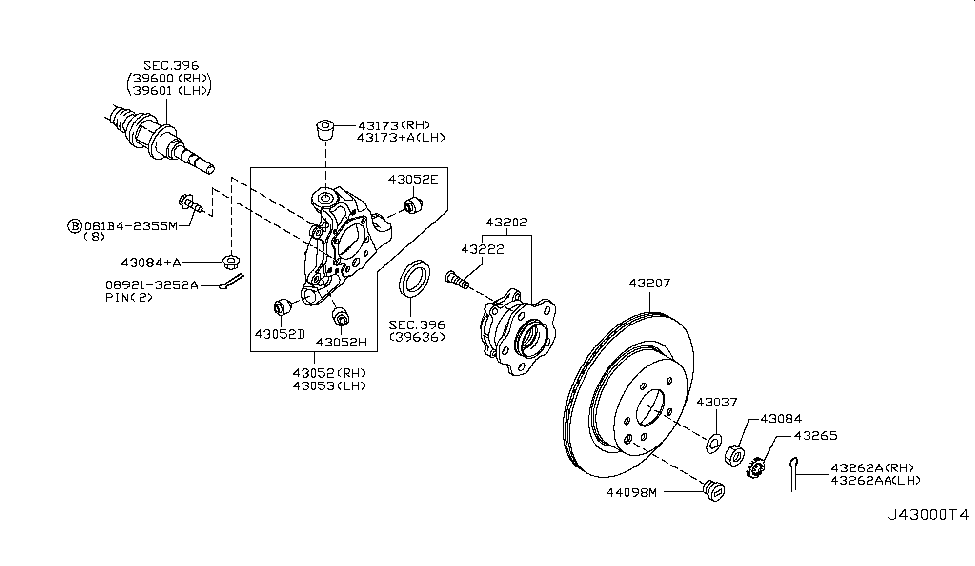 2016 Infiniti QX50 Rear Axle Infiniti Parts Deal