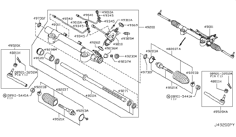 49001-1BA0B - Genuine Infiniti Parts