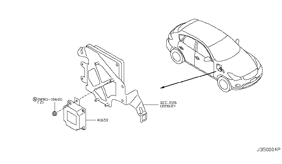 Infiniti 41650-1BU0A Control Assembly-Torque Split