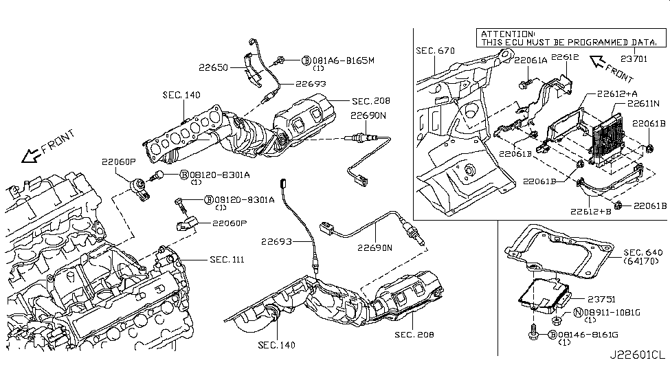 Infiniti 22650-1MC0A Sensor Assembly Pressure