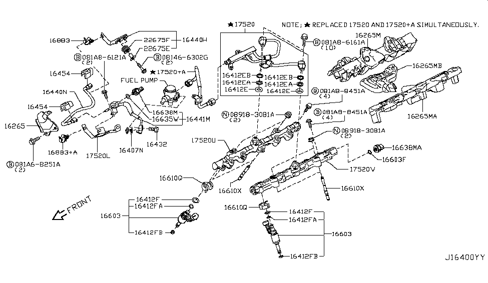 Infiniti 16638-1LA3A Sensor Assembly-Fuel Pressure