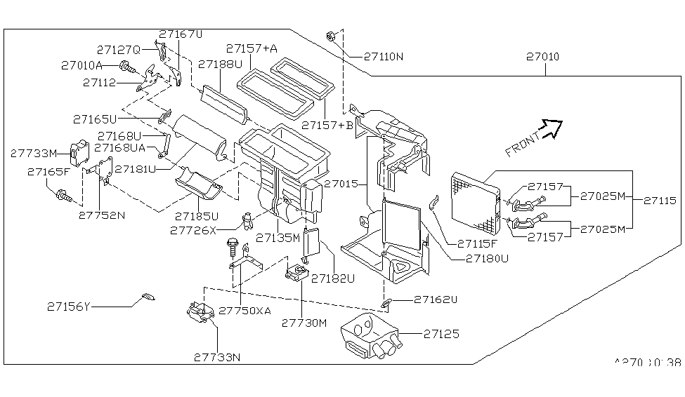 Infiniti 27188-40U00 Door Assembly-Def