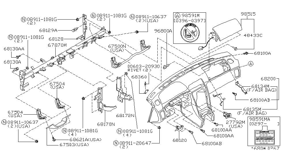 Infiniti 67870-4L800 Member Assy-Steering