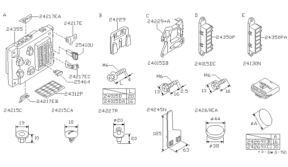 Infiniti 24239-40U00 Bracket-Clip