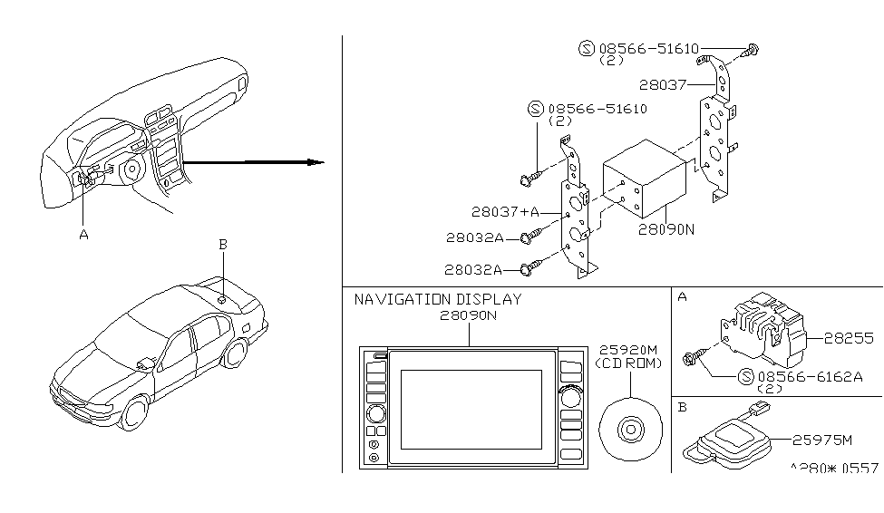 Infiniti 28090-4L700 Display Assembly-Navigation