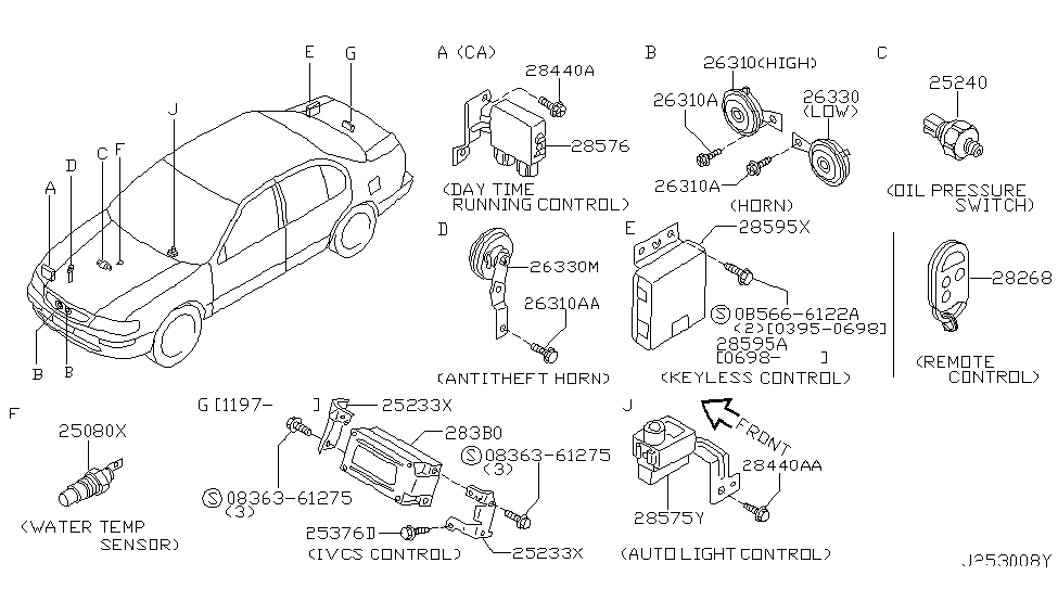 Infiniti 08363-61275 Screw