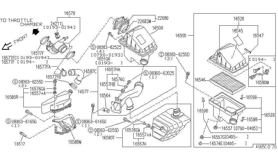 Infiniti 16526-62J00 Cover Assembly-Air Cleaner