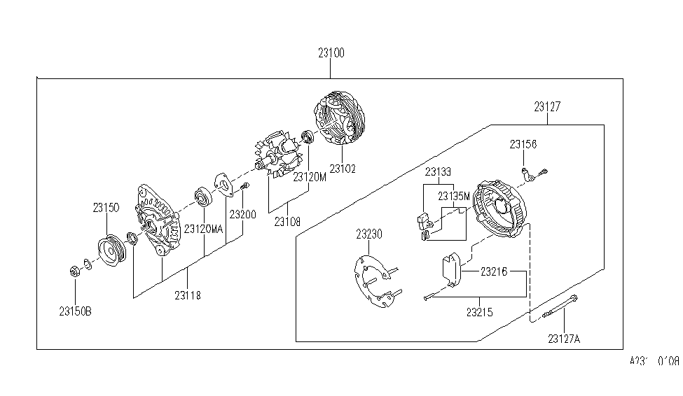 Infiniti 23108-0P010 Rotor Assembly