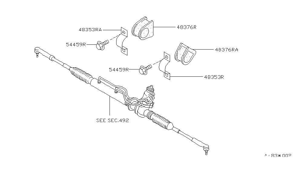 Infiniti 54449-50J00 Bracket