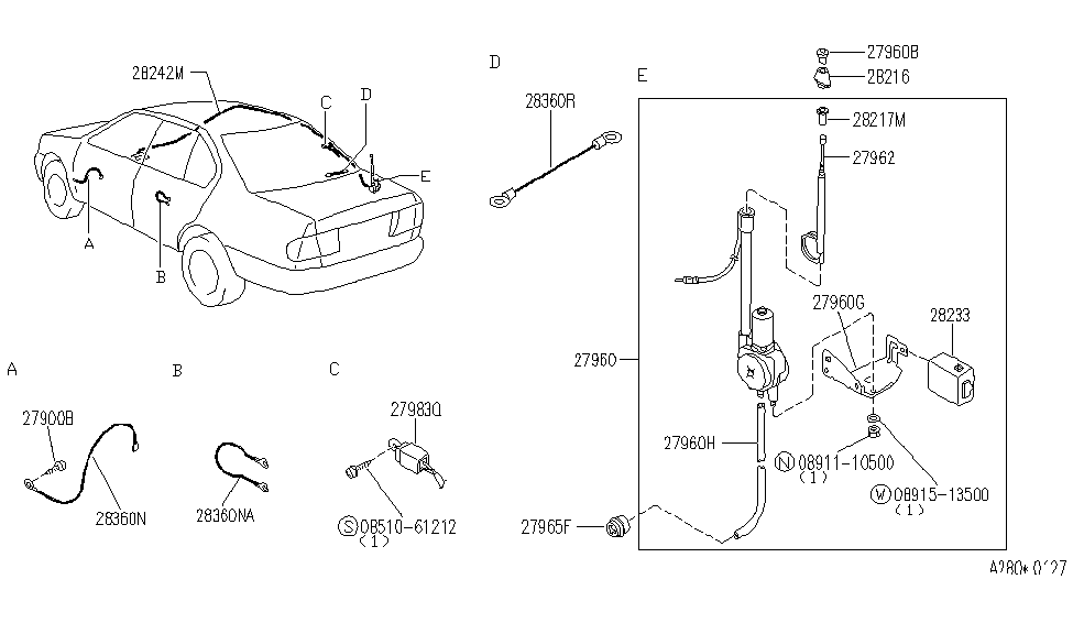 Infiniti 01651-00681 Grommet